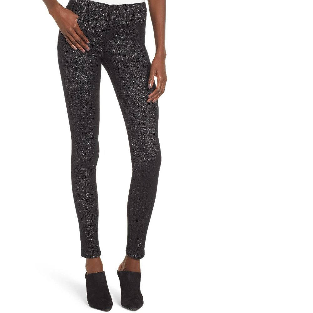 HUDSON Nico Super Skinny Jeans In Silver Stellar